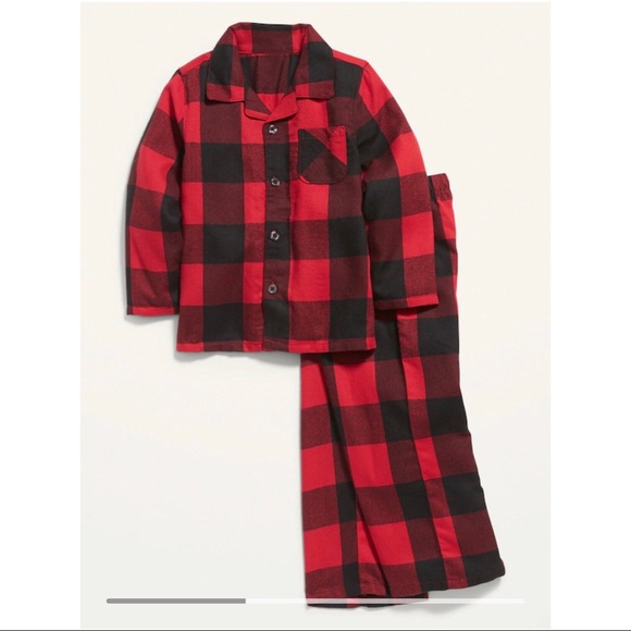 Unisex Plaid Pajama Set - Picture 2 of 3